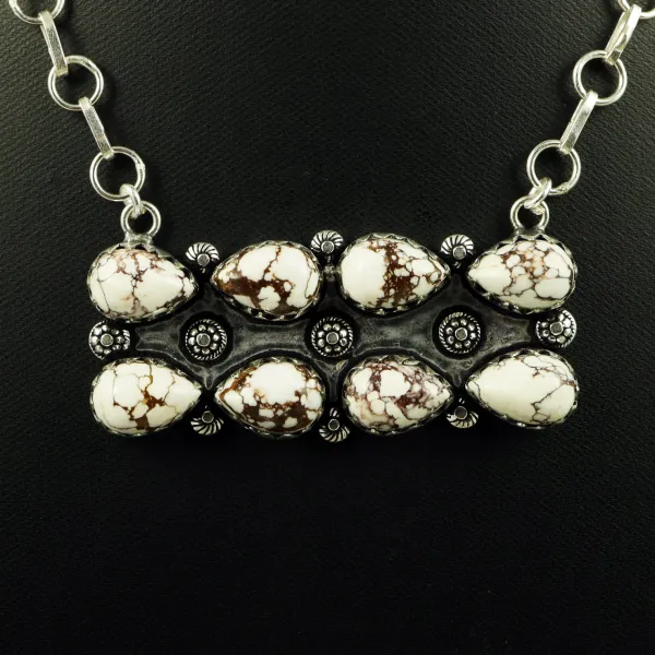 Natural Wild Horse Sterling Silver Plated Handmade Necklace — photo 2
