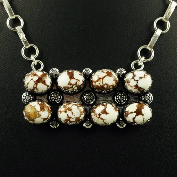 Natural Wild Horse Sterling Silver Plated Handmade Necklace — photo 2