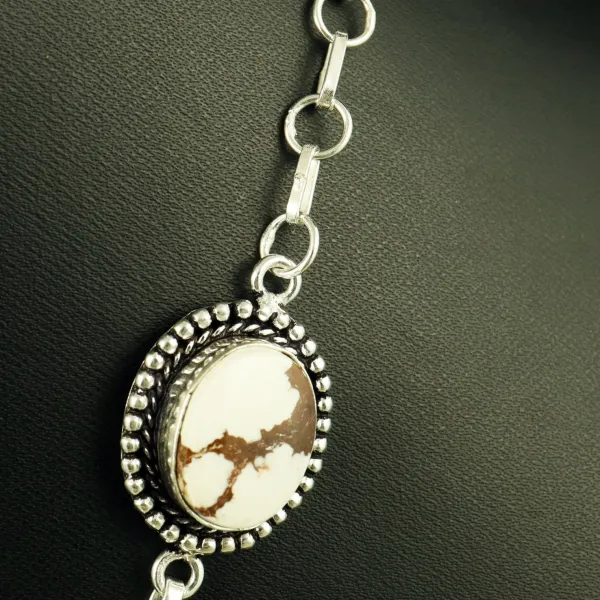 Natural Wild Horse Sterling Silver Plated Handmade Necklace — photo 3