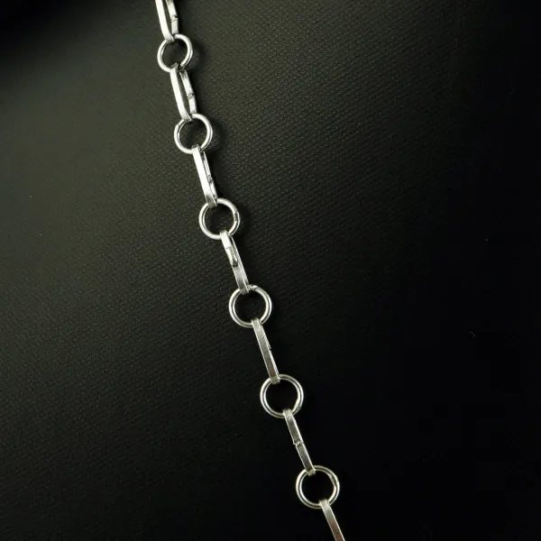 Natural Rainbow Moonstone Sterling Silver Plated Handmade Necklace — photo 3
