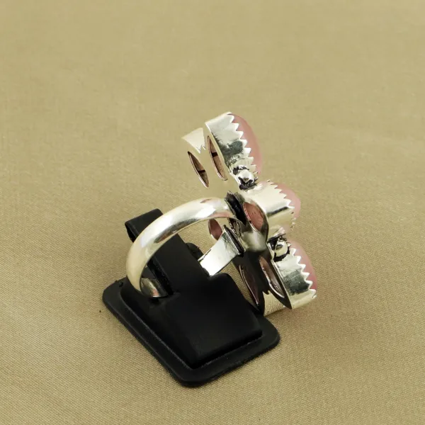 Natural Monalisa Sterling Silver Plated Handmade Ring - Size 8.5 — photo 3