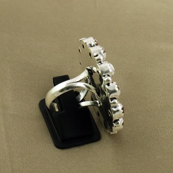 Natural Wild Horse 2 Micron Sterling Silver Plated Handmade Ring - Size 8.5 — photo 3