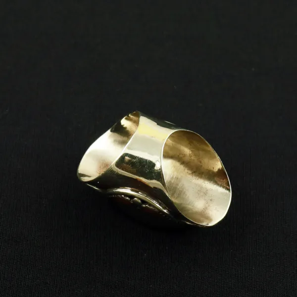 Tibetan Turquoise, Coral & Copal Handmade Ethnic Ring - Size 9.5 — photo 3