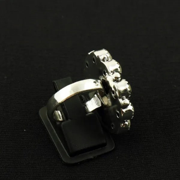 Natural Dalmatian Jasper 2 Micron Sterling Silver Plated Handmade Ring - Size 8 — photo 3