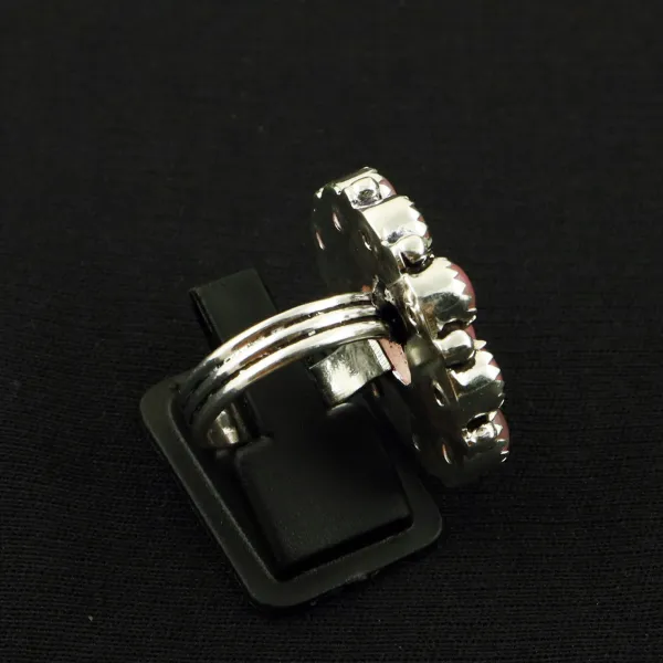 Natural Monalisa 2 Micron Sterling Silver Plated Handmade Ring - Size 8 — photo 3