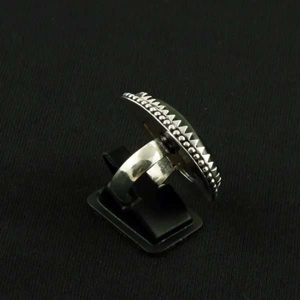 Natural Labradorite Sterling Silver Plated Handmade Ring - Size 6.5 — photo 3